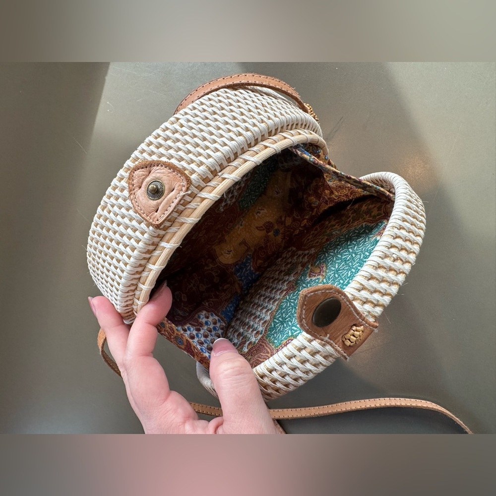 Novum Crafts Round Rattan Bag - Picture 7 of 9